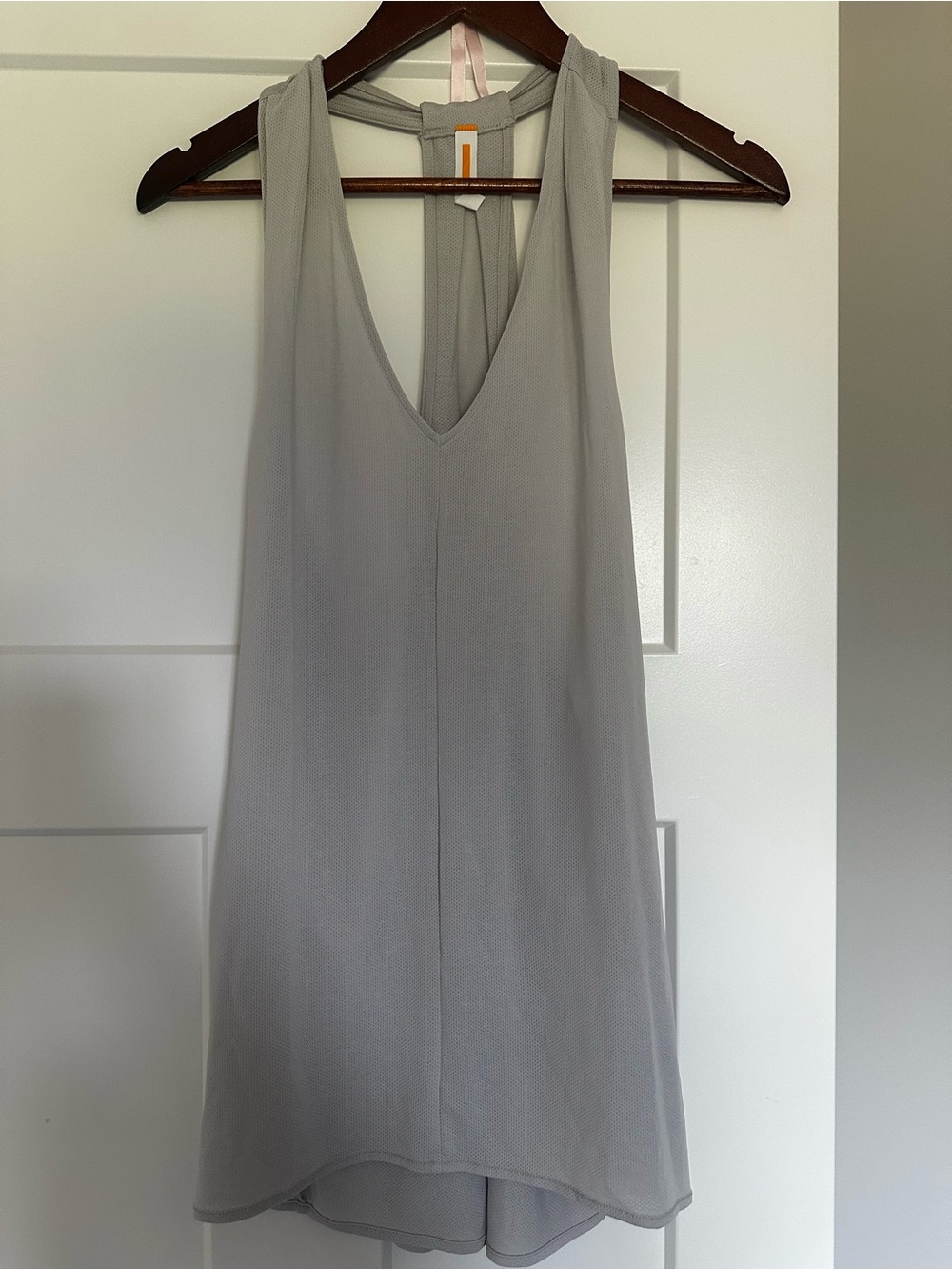 Lucy Light Gray Sleeveless yoga flow top- NWT